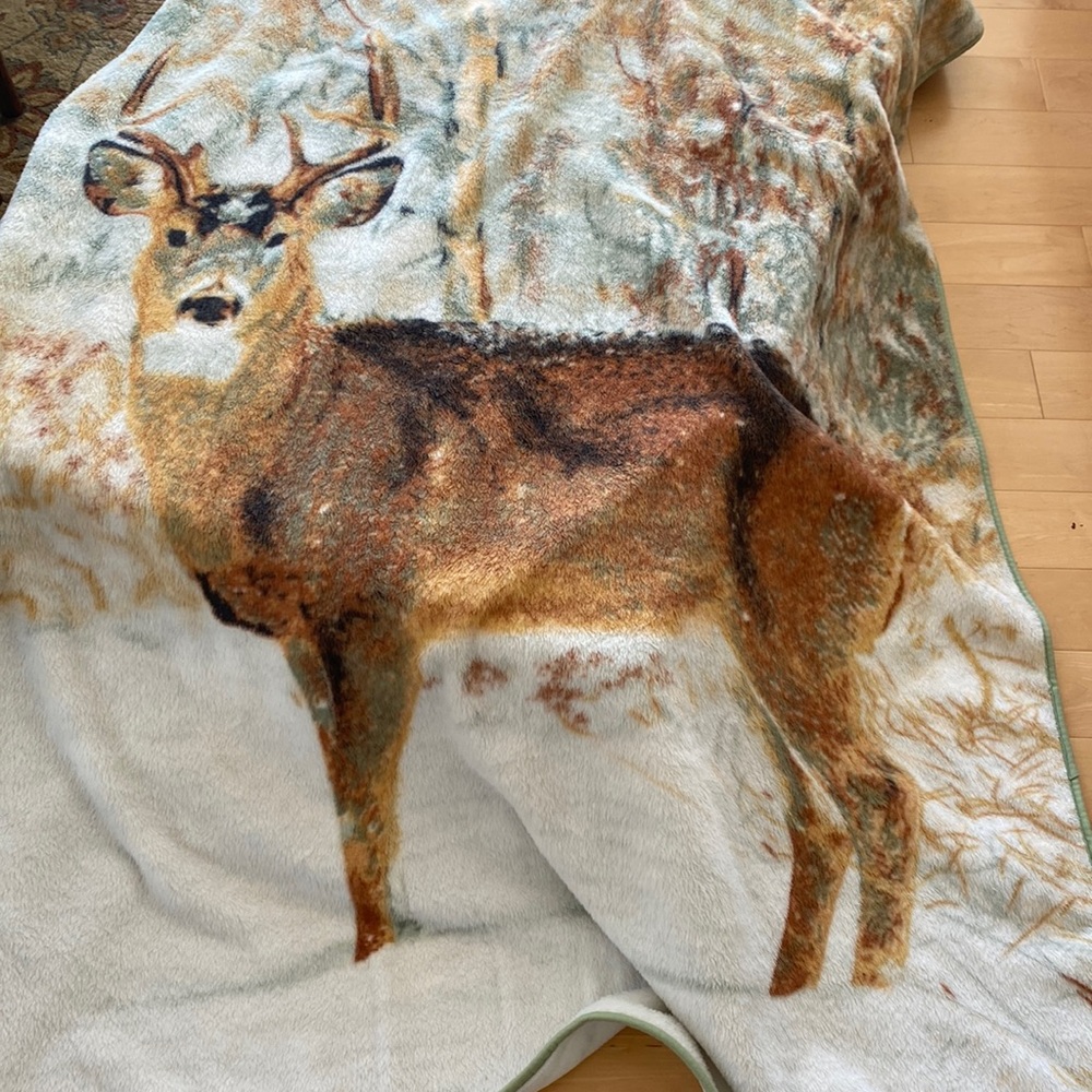 Stag Plush Blanket